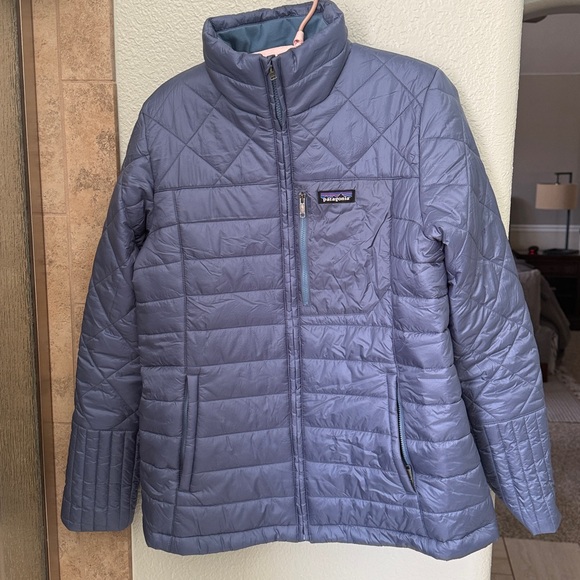 Patagonia Radalie Jacket Women's Large Blue Insulated Long Quilted Outdoor - Picture 2 of 16